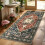 Πλενόμενο χαλί 3x6 Runner, αντιολισθητικό χαλί Boho Vintage για διάδρομο με λαστιχένια 1