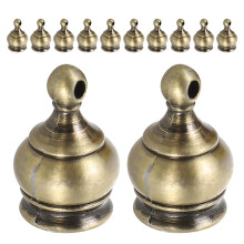 42Pièces Caps De Lampe Décoratifs En Métal Bronze Forme
