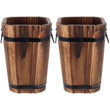 Ensemble de 2 pots de fleurs décoratifs vintage en forme de cactus et de voiture, grands pots d'extérieur