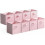 Cube Storage Bins 13x13 in Pink – 8-Pack with Handles 1