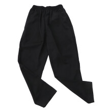 1Paire Pantalon Chef Noir En Polyester Et Mobilité