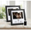Heart Thumbprint Keepsake Frame 2-Pack + Ink Kit – Wedding Gift for Bride, Newlywed (Black Frame, Silver Text) 1
