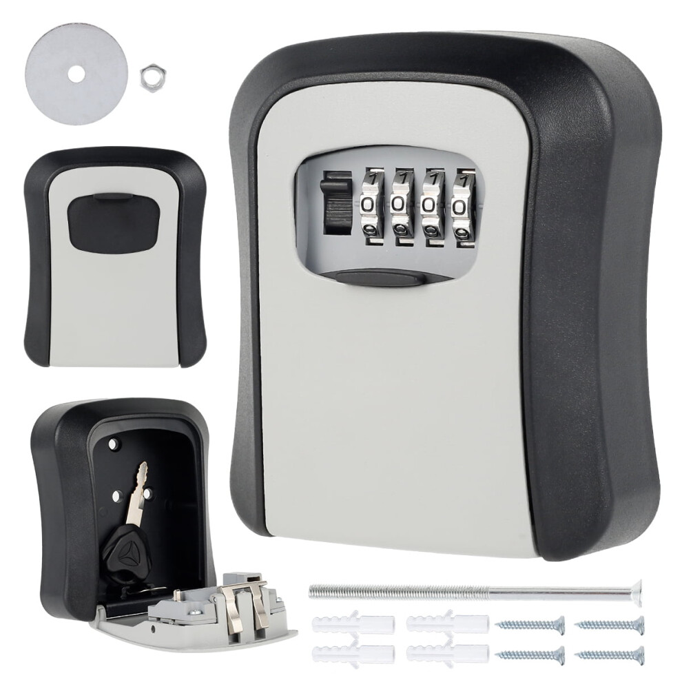 4-Digit Combination Key Lock Box Aluminium 9104899443427