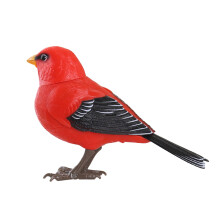 Robot Bird Toy Realistic Singing Chirping Voice Activated Novelty Decoration For Home Entertainment