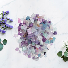 1Pck Farbige Glasgravels Natürliche Kristalle Für Garten Und Aquarium