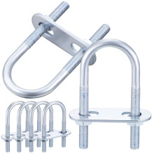 6-Pack Heavy Duty Stainless Steel U-Bolts for Trailer, Round Masonry, Finish, and Resistant