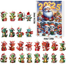 Calendar de Advent de Crăciun reutilizabil, 24 de zile