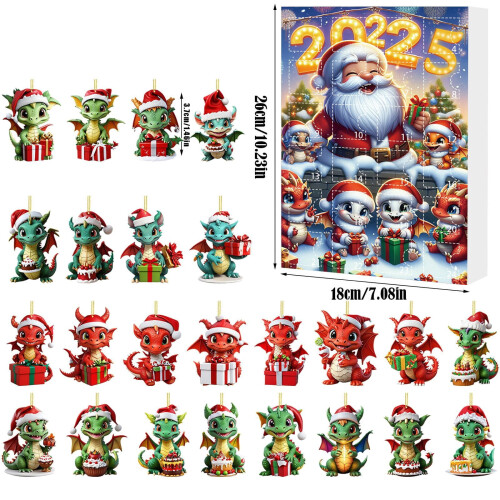 Herbruikbare kerstadventskalender voor 24 dagen
