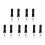 10Pcs Lightweight Adaptive Fork Holders with Hand Straps for Elderly 10