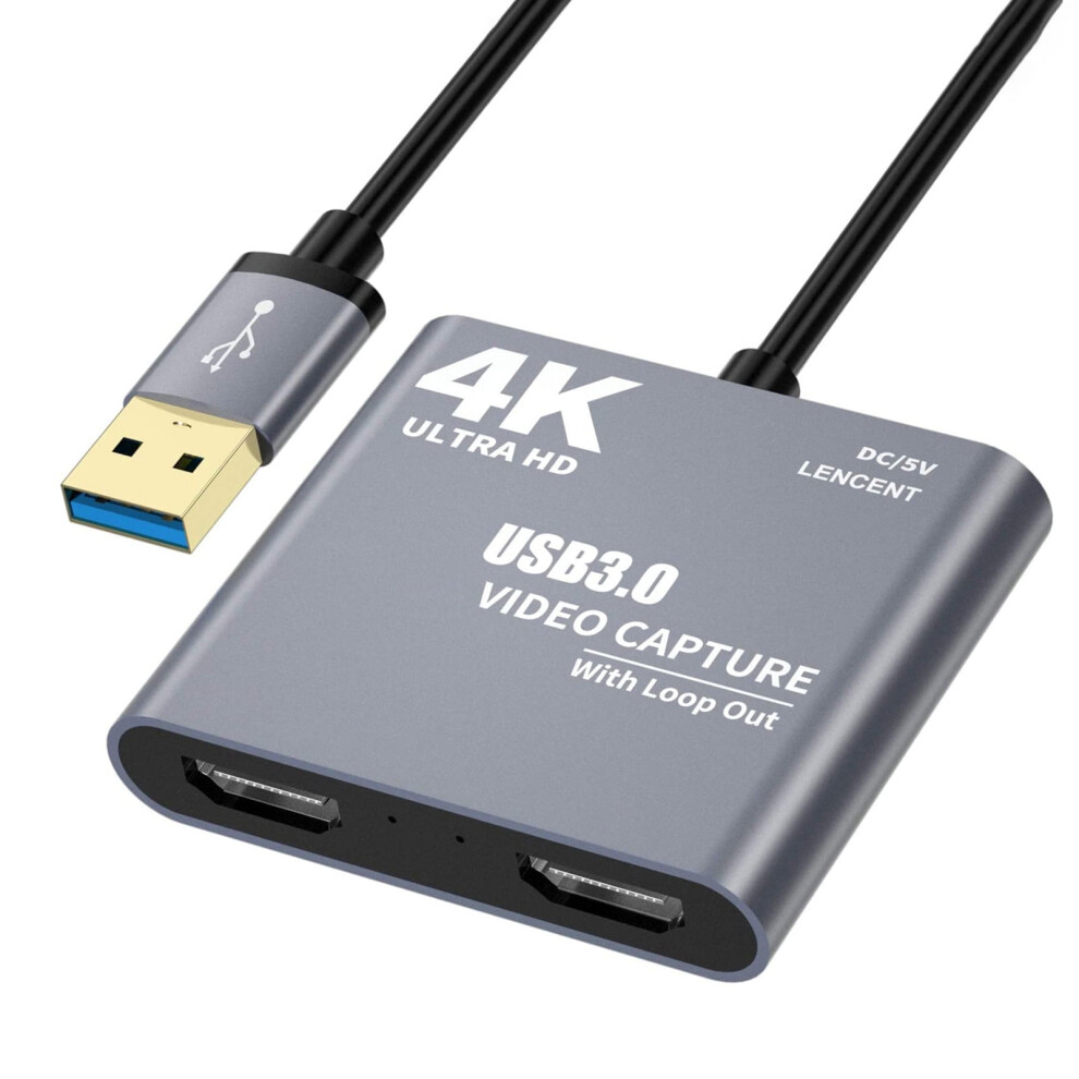 4K 1080P Hdmi To Usb 3.0 Video Capture Card, Hd 1080P60 Adapter 9180479136606
