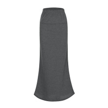 YOUSNH Slim Fit Bleistiftrock mit Raffungen für Damen, elastischer Bund, figurbetonter Rock mit Raffungen und Meerjungfrauenschnitt, Grau, XXL