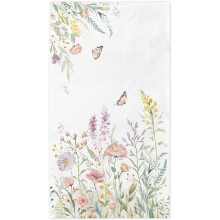 Guardanapos de papel com estampa floral de borboletas (100 unidades)