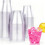 237 ml guldglitterplastmuggar, 100-pack 1
