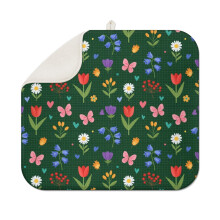 Tapis égouttoir de cuisine Pioneer Flower à motif floral, 1 paquet, tapis égouttoir en microfibre ultra absorbant, 40,6 x 45,7 cm
