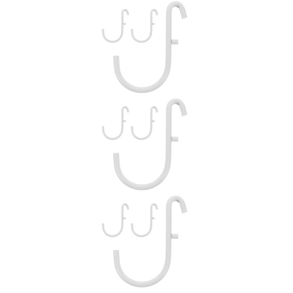 Pegboard Paper Towel Holder Hook For Garage Stainless Steel Wall Organizer Accessories 9 Pcs White 9353595362277