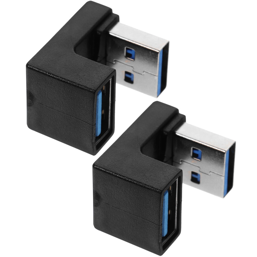 2-Pack Usb With 90 Degree Right Angle Plug Adapter, Angled Usb Connector Accessory For Easy Connection 9180479667254