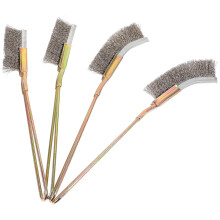 4-teiliges Drahtbürsten-Set für die Reinigung von kleinen Ecken und Ritzen in Edelstahl. 5 x 0,98 Zoll