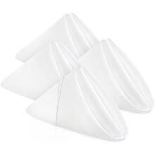 Vita polyesterservetter 17x17 tum (24-pack)