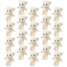 Pendentifs mini-poupées ours en peluche (20 pièces)