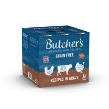 Butcher's Complete Wet Can Grain Free Hypoallergenic Adult Dog Food Recipes in G