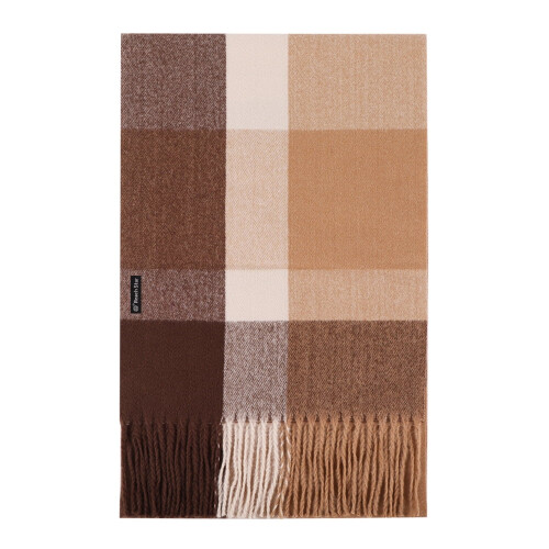 Sciarpa a quadri di lusso per l'inverno, calda e spessa, accessorio unisex.