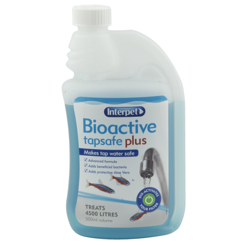 Interpet Bioactive Tapsafe Aquarium Water Dechlorinator, 500 Ml, Clear