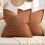 Rust Polyester Pillow Covers 22x22 in, Set of 2 1