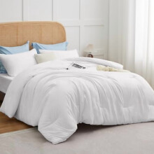 White King Comforter Set Breathable Quilted 3-Piece