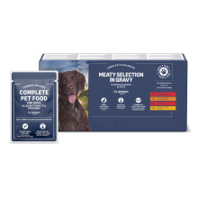 by Amazon Complete Wet Food for Adult Dogs, Meat Selection in Gravy,