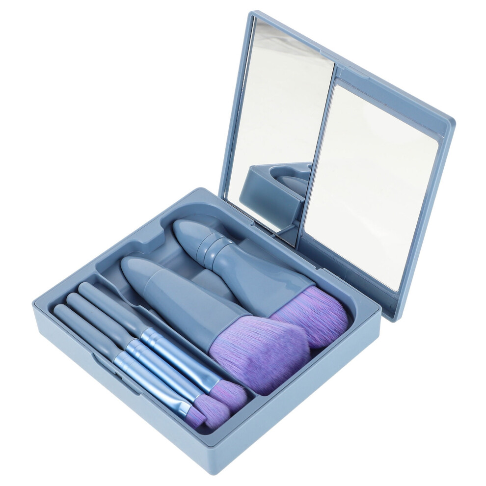 1 Set Travel Makeup Brush Kit Soft Bristles Makeup Brush For Applying Foundation Blush And Eyeshadow Portable Makeup Brush