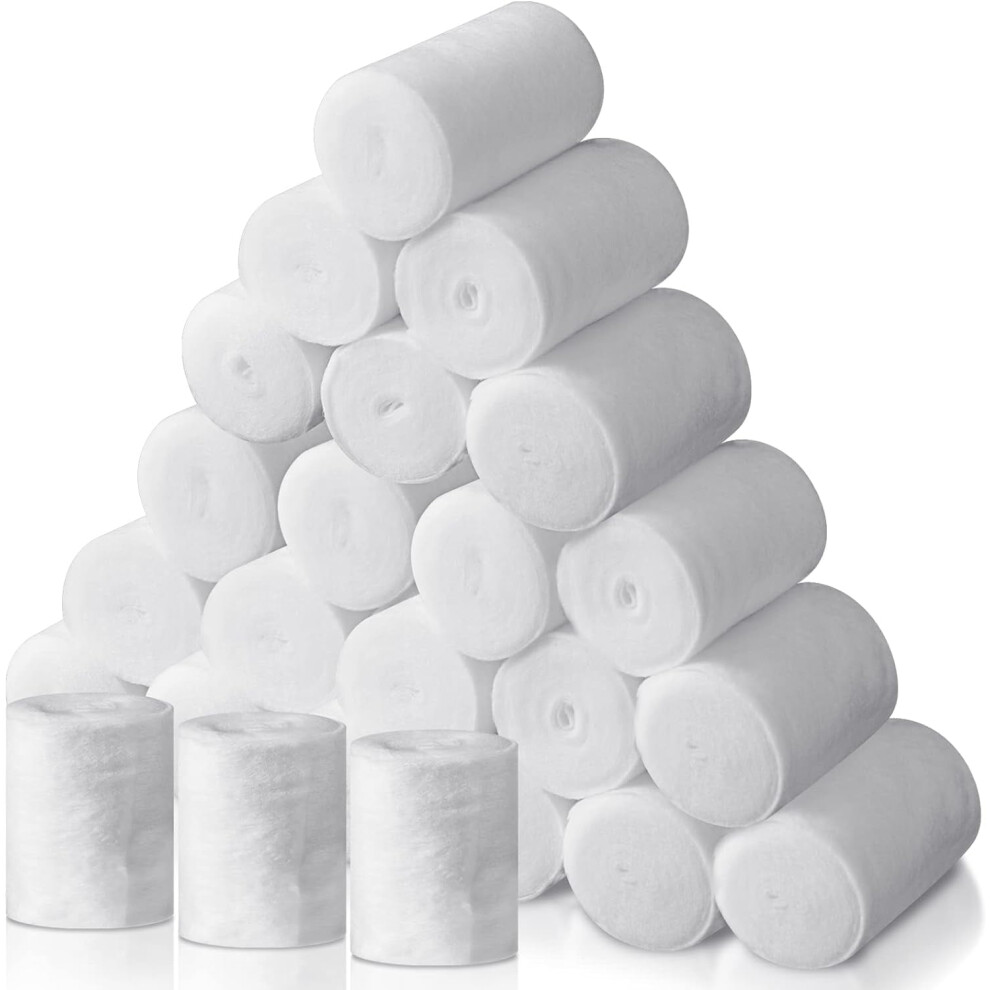 12 Rolls Cast Padding (3"x8.9ft), Soft Cloth Undercast Wrap for Plaster, Halloween Art, Mask Making & Body Casts