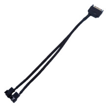 Cabo divisor de ventoinha PWM SATA para 4 pinos, preto