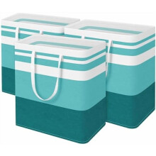 Wäschekorb freistehend wasserdicht 3er-Pack 125L