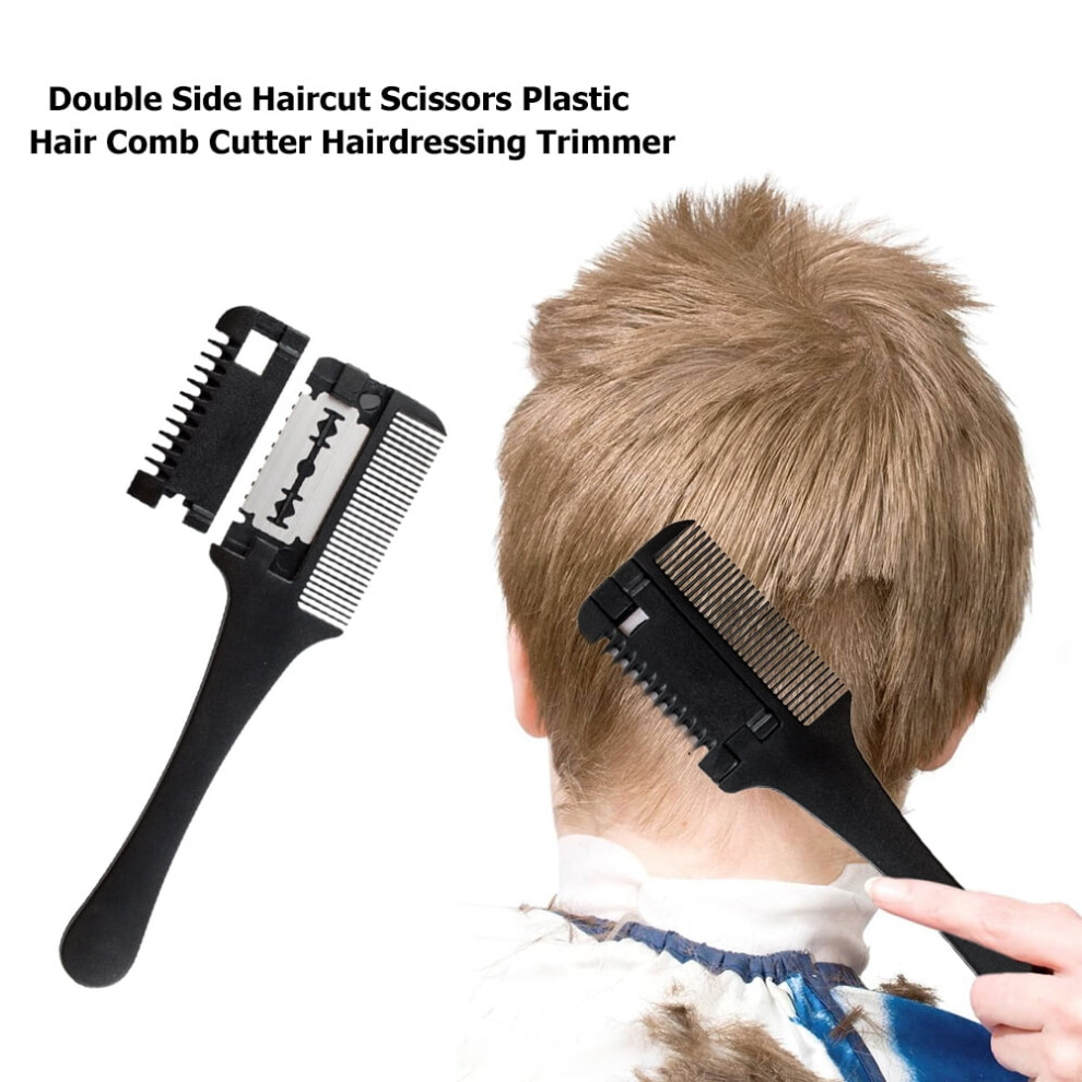 Unisex Hair Comb Cutter Trimmer With Stainless Steel Blade Hairdressing Haircut Razor