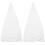 2Pcs Foldable White Tripod Speaker Stand Covers for Cable Management 4
