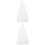 2Pcs Foldable White Tripod Speaker Stand Covers for Cable Management 7