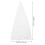 2Pcs Foldable White Tripod Speaker Stand Covers for Cable Management 10