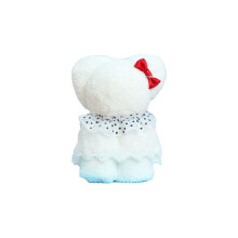 Serviette à main motif ours princesse, serviette douce floquée à motif ours pour la cuisine et la salle de bain, ensemble décoratif résistant de