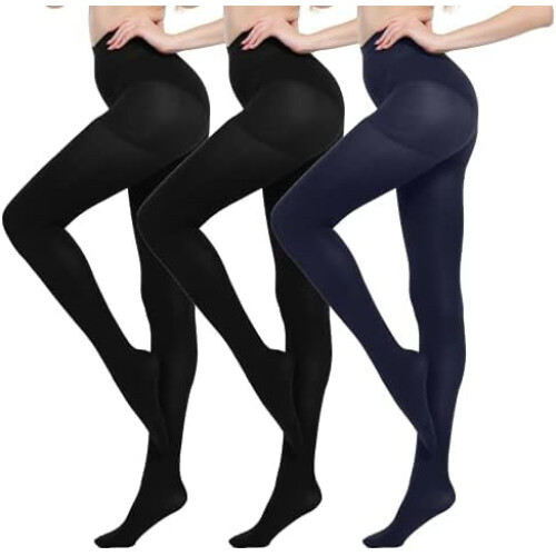 Run Resistant Control Top Panty Hose Opaque Tights