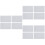 96Pcs Light Grey Transparent Plastic Self Adhesive Packaging Bags 6