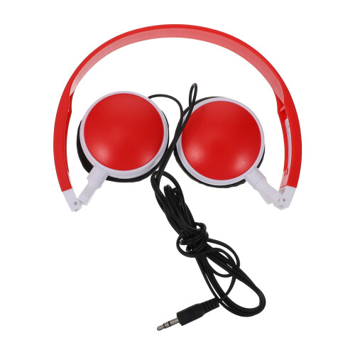 Wireless Kids Headset On Ear Foldable Stereo Headphones Red