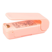 Liquidation ! Mini scelleuse et coupe-sacs roses – Scelleuse thermique portable pour sacs alimentaires en plastique, idéale pour un usage