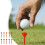 10 stk. uknuselige golftees i plast – lavfriksjon, 1