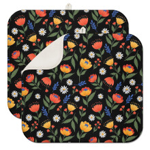 Tapis égouttoir de cuisine Pioneer Flower à motif floral, 1 paquet, tapis égouttoir en microfibre ultra absorbant, 40,6 x 45,7 cm