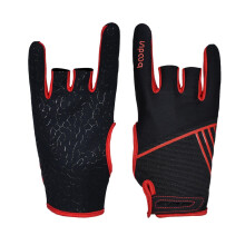 1 Pair Half Finger Bowling Wrist Support Sports Gloves with Good Air Permeability, High Abrasion Resistance And Great Elasticity - M M