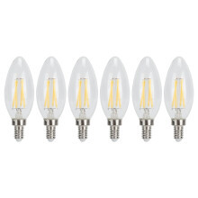 6 kpl LED-kynttilälamppuja C35E14 4000K4W