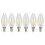 6-pak LED-lyspærer C35E14 4000K4W 1