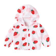 Veste à manches longues pour enfants (2-3 ans), motif animaux mignons, protection solaire, vêtements d'extérieur.