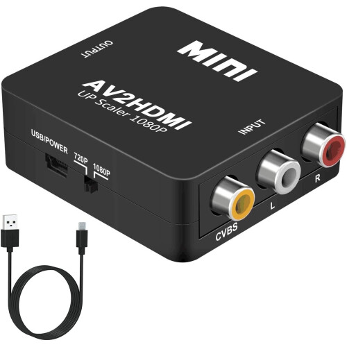 RCA-zu-HDMI-Konverter1080p AV-Adapter