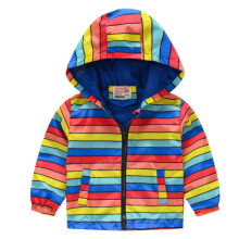 Manteau coupe-vent à capuche imprimé pour bébé, fermeture éclair, pour fille et petit garçon, veste d'automne pour garçon de 4 à 5 ans
